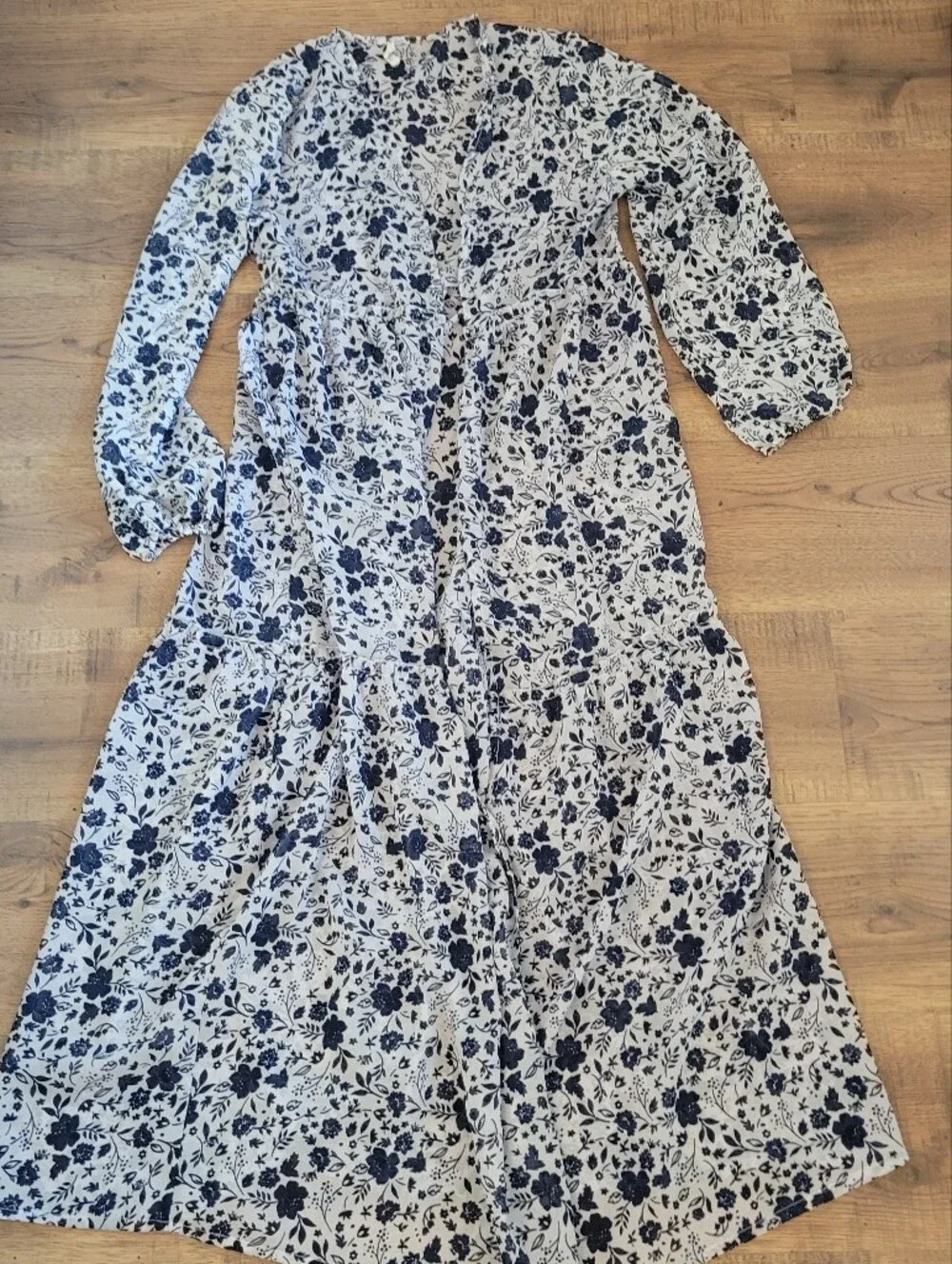 Floral Maxi Duster Kimono: Small